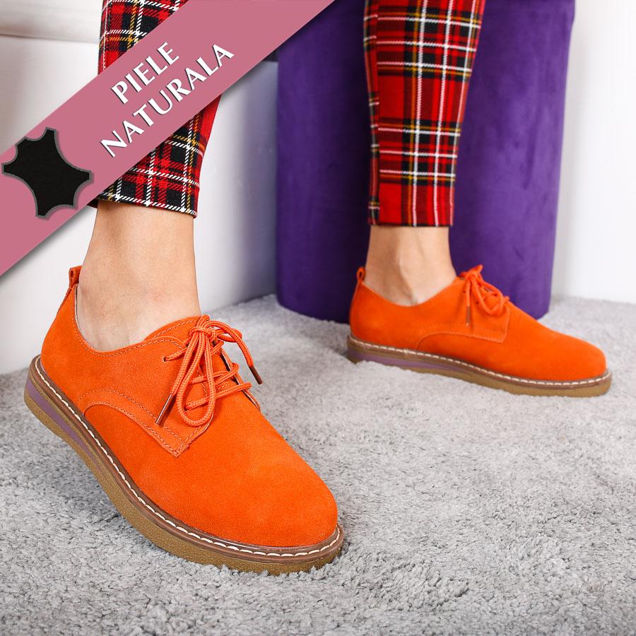 Mocasini dama Adalynn - Orange