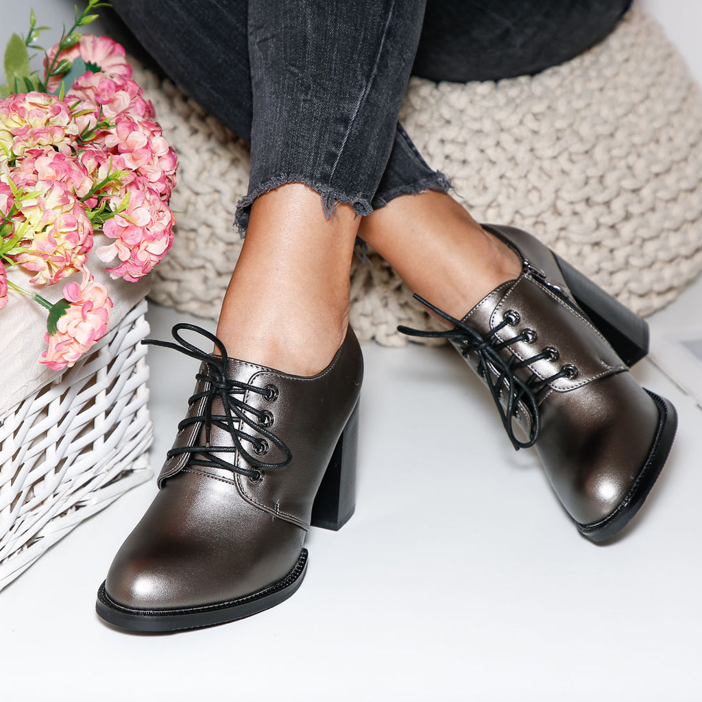 Botine dama Alinor - Pewter