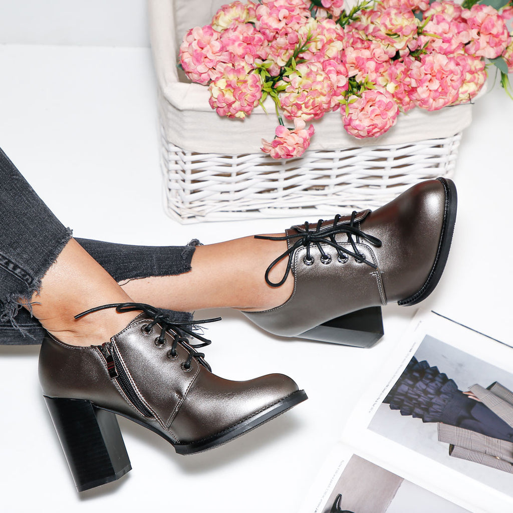 Botine dama Alinor - Pewter