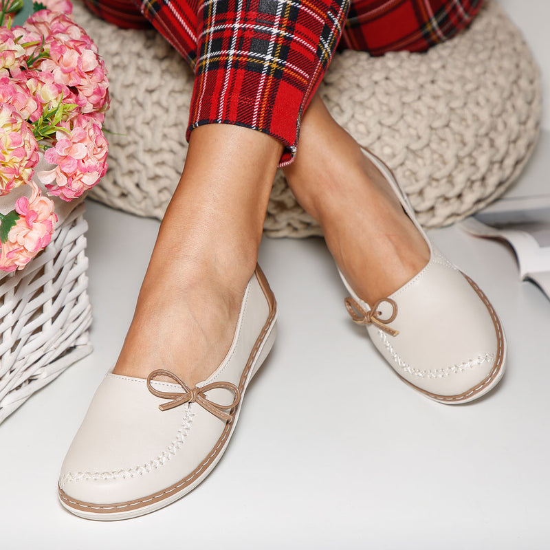 Pantofi dama Kristena - Beige/Khaki