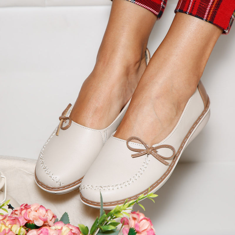 Pantofi dama Kristena - Beige/Khaki