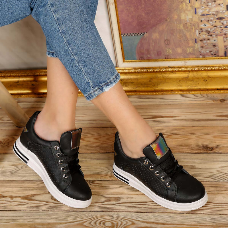 Pantofi sport cu platforma Irina - Black