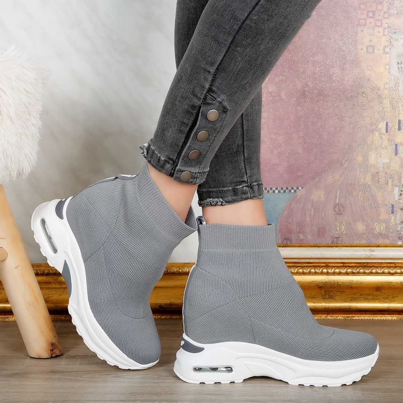 Pantofi sport cu platforma Amfora - Grey