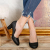 Pantofi dama cu toc Rosaq - Black