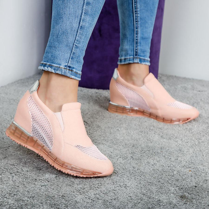 Pantofi sport cu platforma Kari - Pink