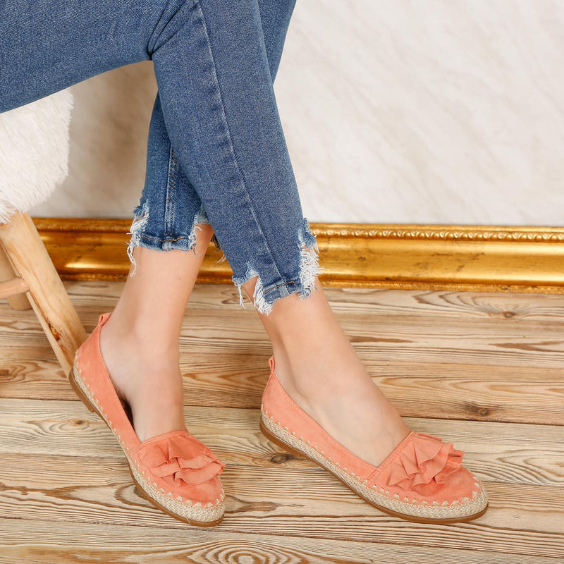 Espadrile dama Nika - Coral