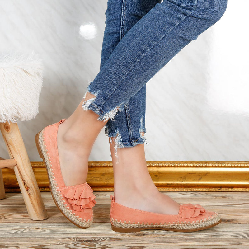 Espadrile dama Nika - Coral