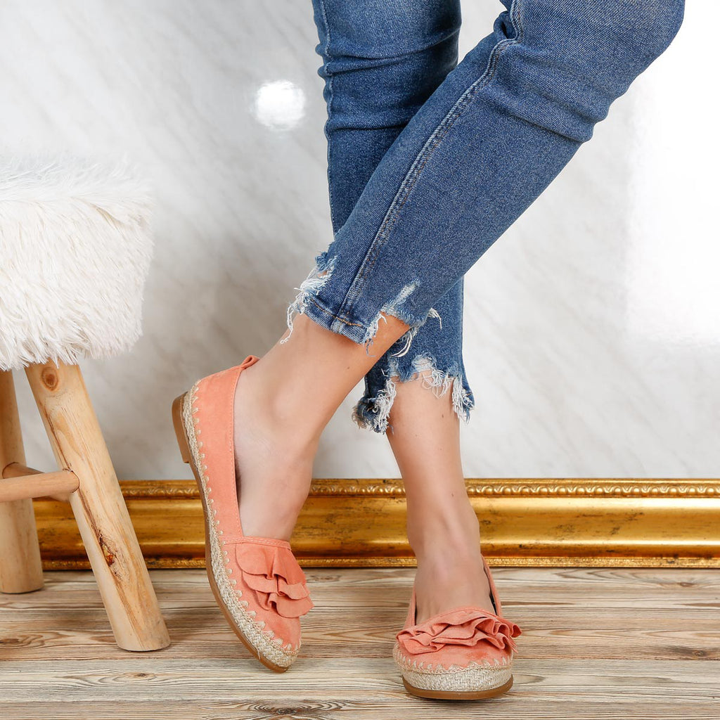 Espadrile dama Nika - Coral