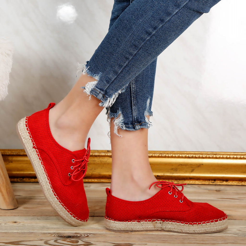 Espadrile dama Marbella - Red