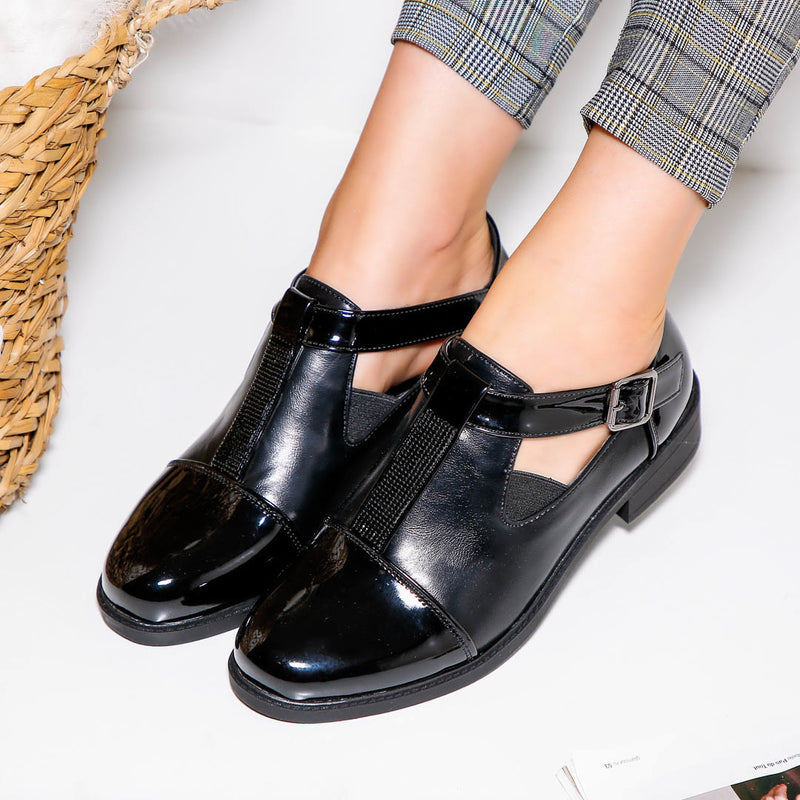 Pantofi dama Asena - Black Leather