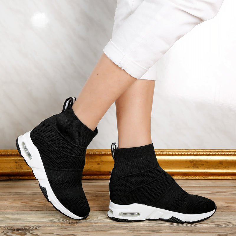 Pantofi sport cu platforma Kylie - Black