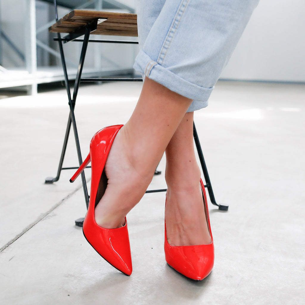 Pantofi dama cu toc Maria - Red