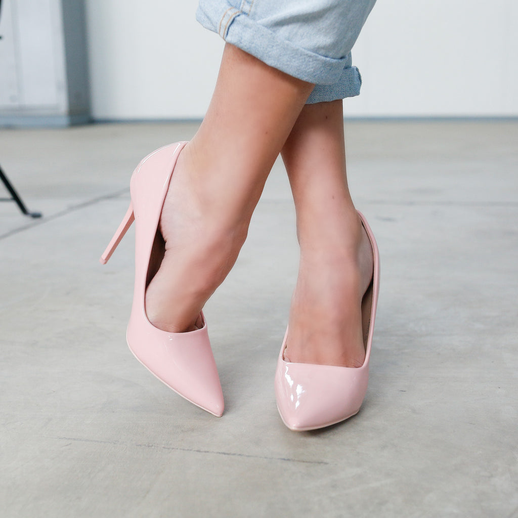 Pantofi dama cu toc Maria - Pink