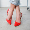 Pantofi dama cu toc Brita - Red