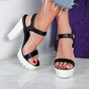 Sandale dama cu toc Elona - Black