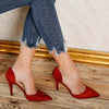 Pantofi dama cu toc Greta - Bordo