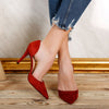 Pantofi dama cu toc Greta - Bordo