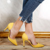 Pantofi dama cu toc Greta - Yellow