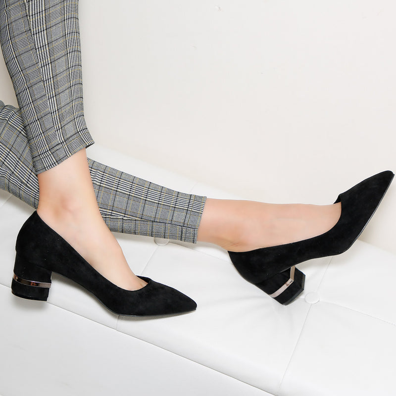 Pantofi dama cu toc Omara - Black
