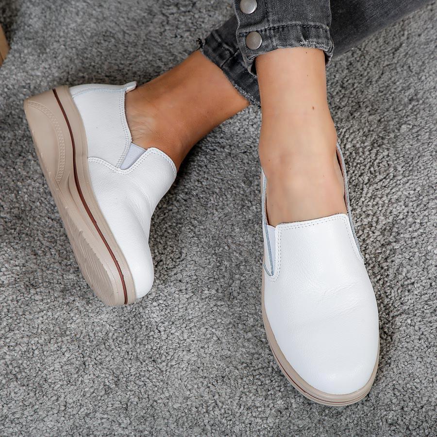Pantofi cu platforma Abriele - White