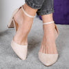 Pantofi cu toc Amiliya - Beige