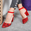 Pantofi cu toc Mikeyla - Red