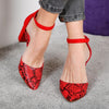 Pantofi cu toc Mikeyla - Red