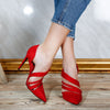 Pantofi dama cu toc Emira - Red