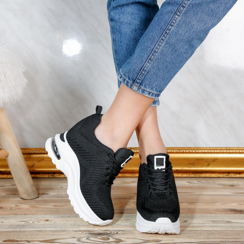 Pantofi sport cu platforma Vanesa - Black
