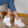 Pantofi sport cu platforma Tonia - White