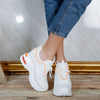 Pantofi sport cu platforma Tonia - White