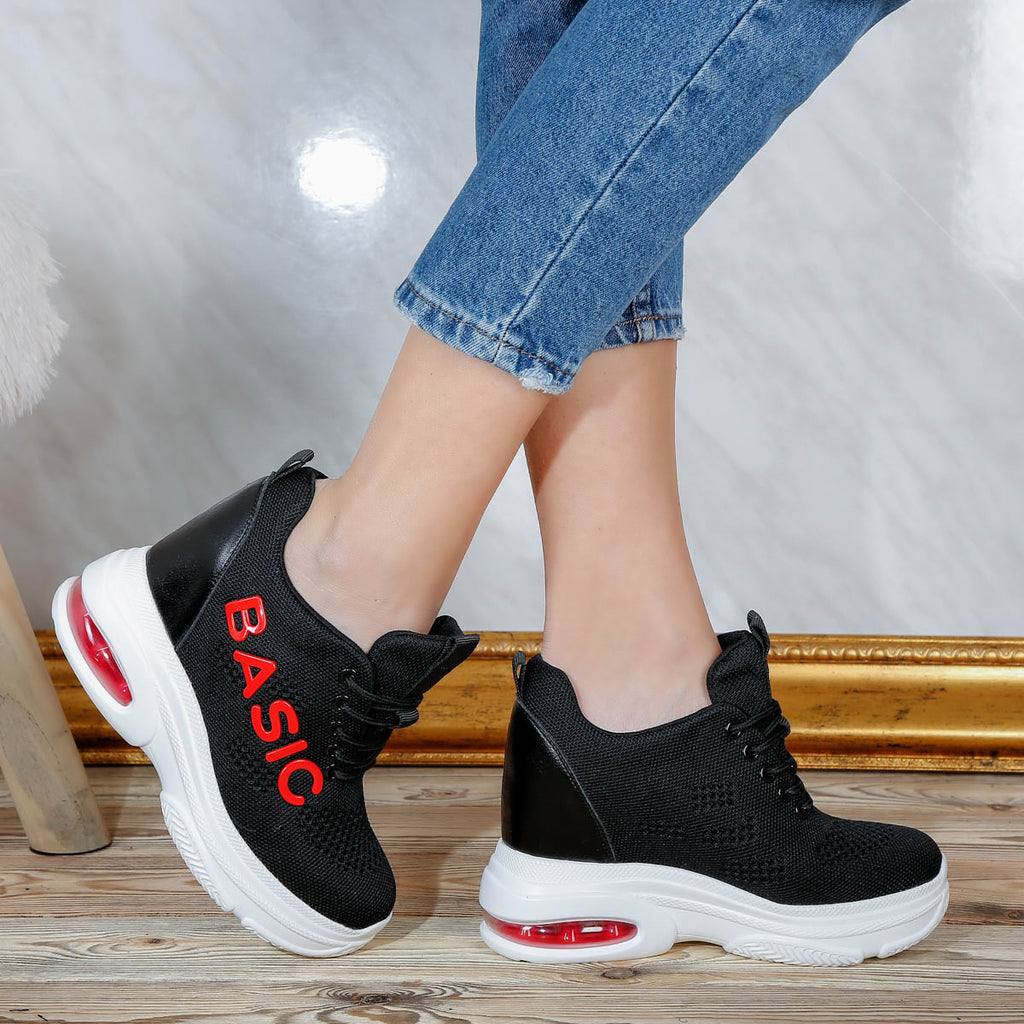 Pantofi sport cu platforma Alba - Black