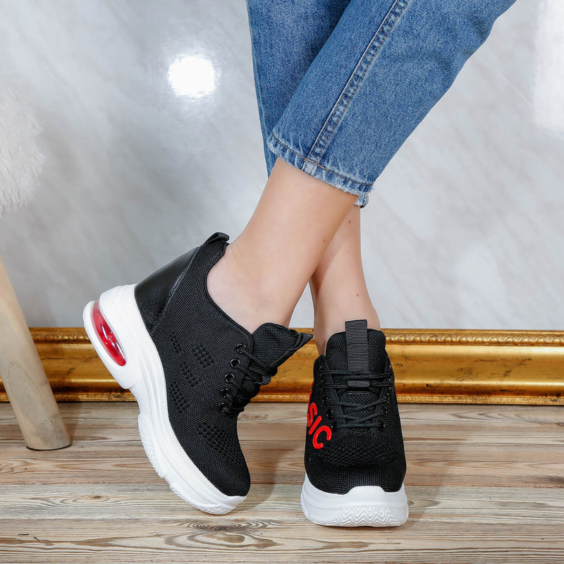 Pantofi sport cu platforma Alba - Black