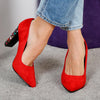 Pantofi dama cu toc Laurel - Red