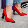Pantofi dama cu toc Laurel - Red