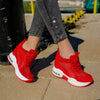 Pantofi sport cu platforma Hellen - Red