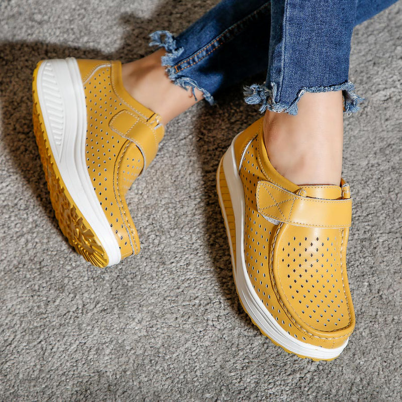 Pantofi dama cu platforma Brynn - Yellow