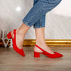 Pantofi dama cu toc Ann - Red