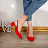 Pantofi dama cu toc Ann - Red