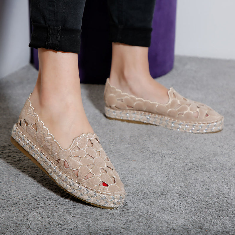 Espadrile dama Doriana - Beige