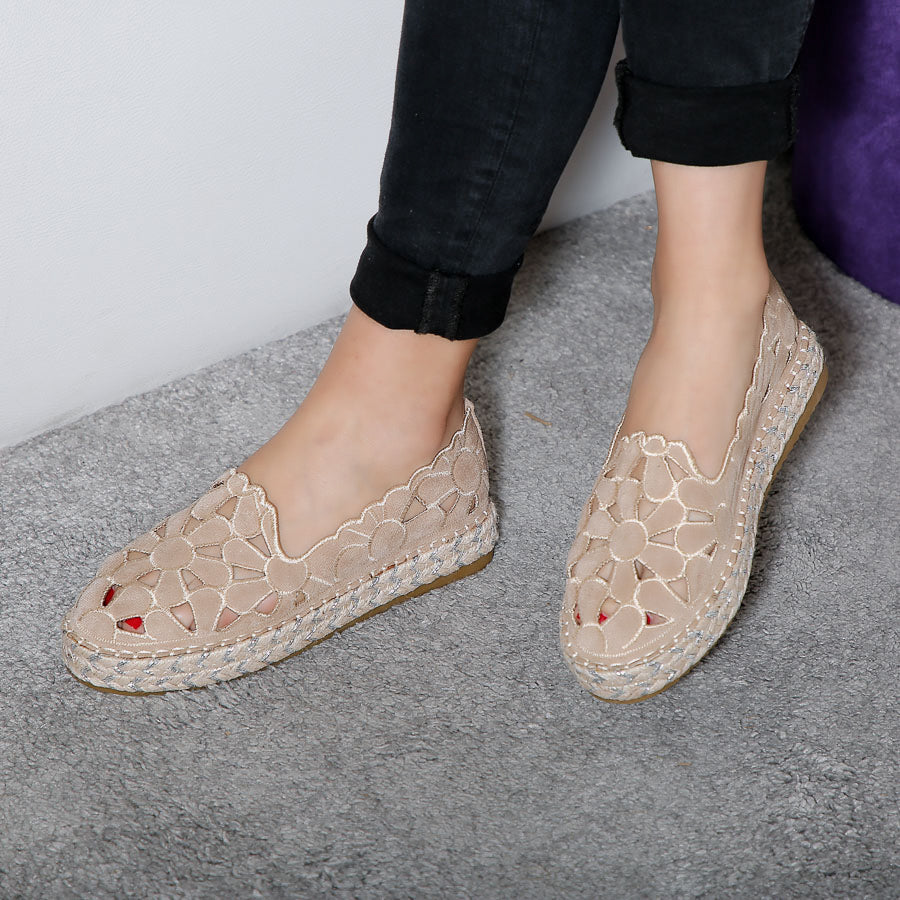 Espadrile dama Doriana - Beige