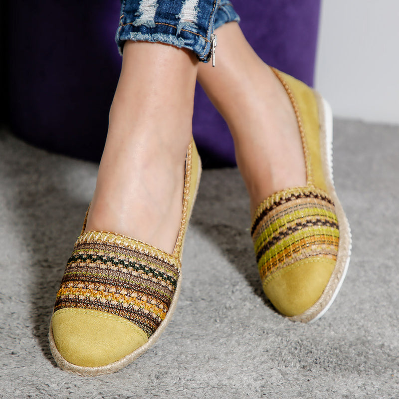 Espadrile dama Astra - Mustard