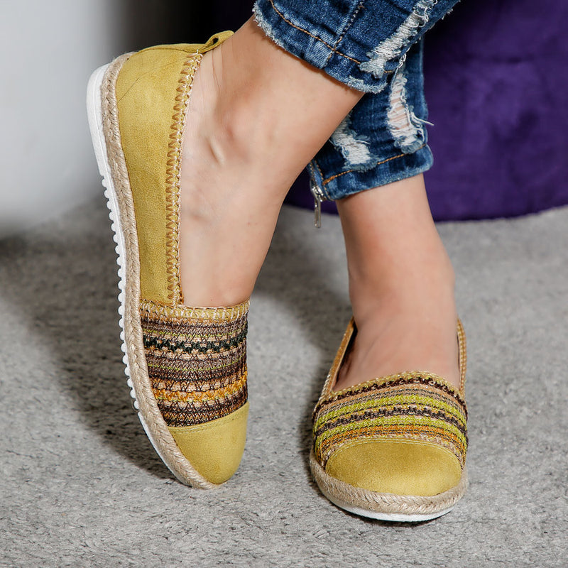 Espadrile dama Astra - Mustard