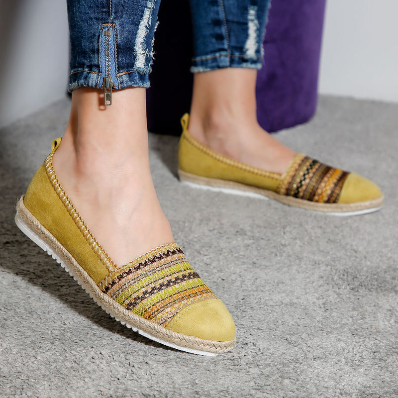 Espadrile dama Astra - Mustard