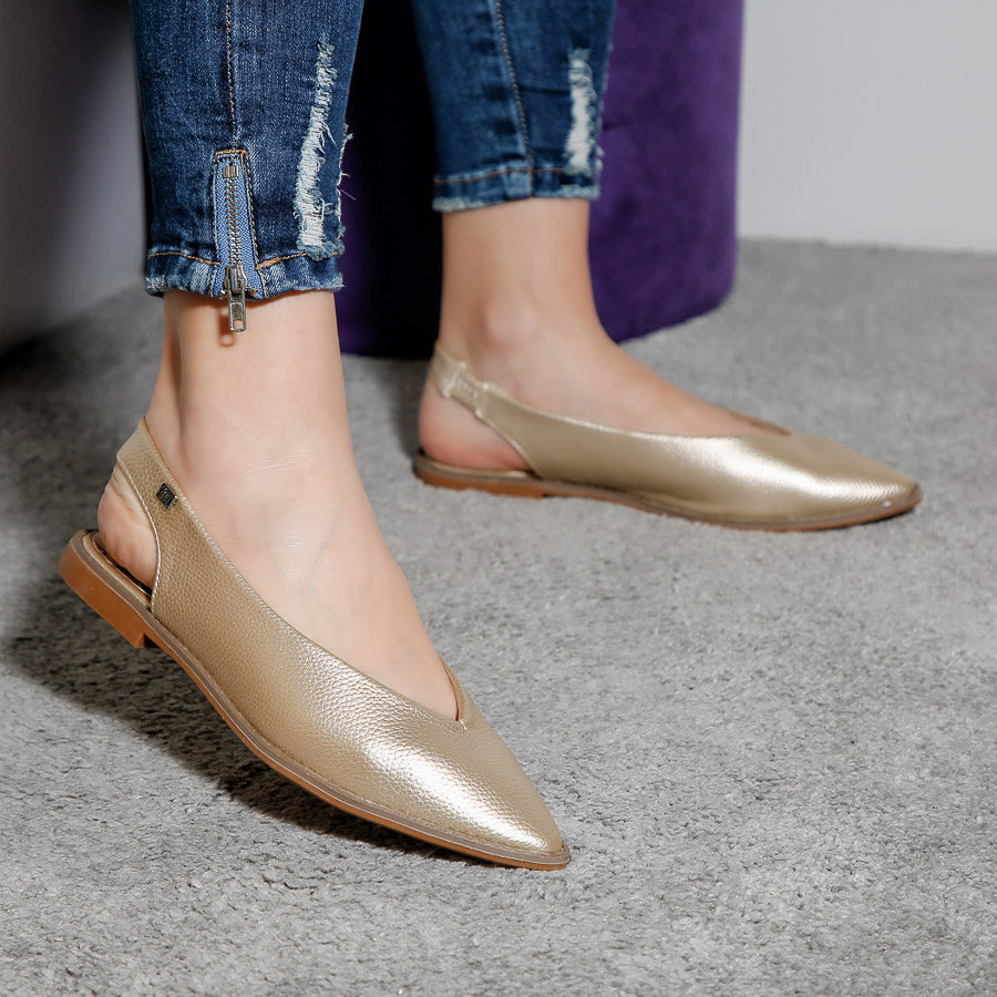 Pantofi dama cu toc Feria - Gold