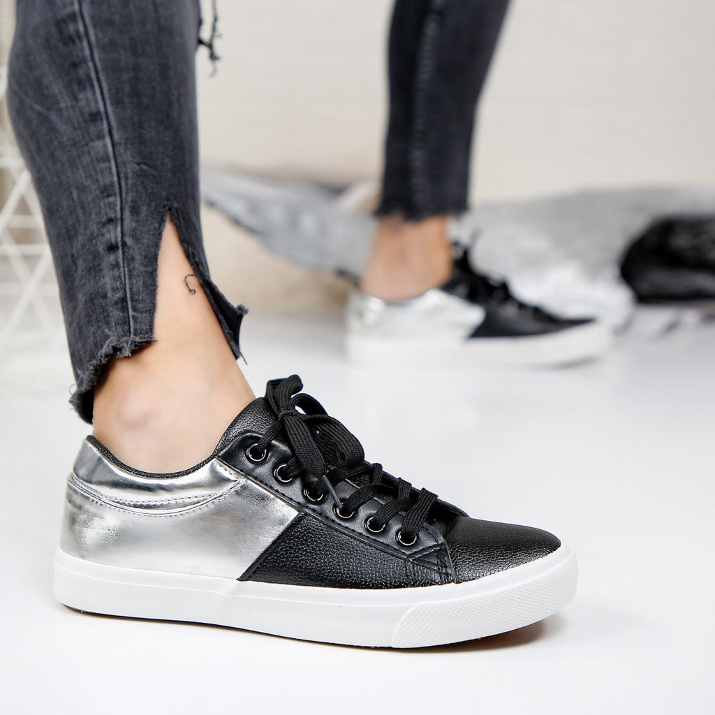 Pantofi sport Abelina - Black/Silver