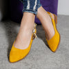 Pantofi cu toc Tivena - Yellow