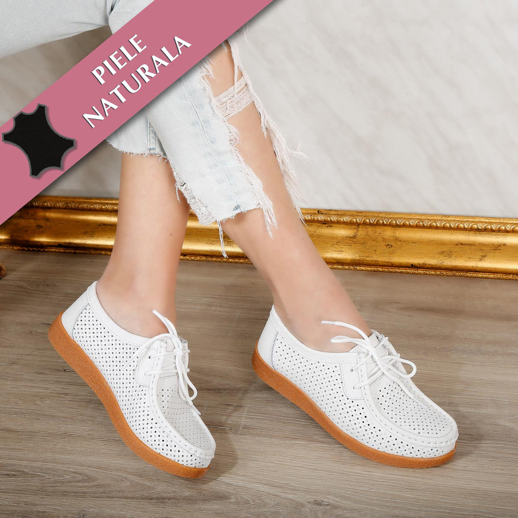 Pantofi dama Kim - White