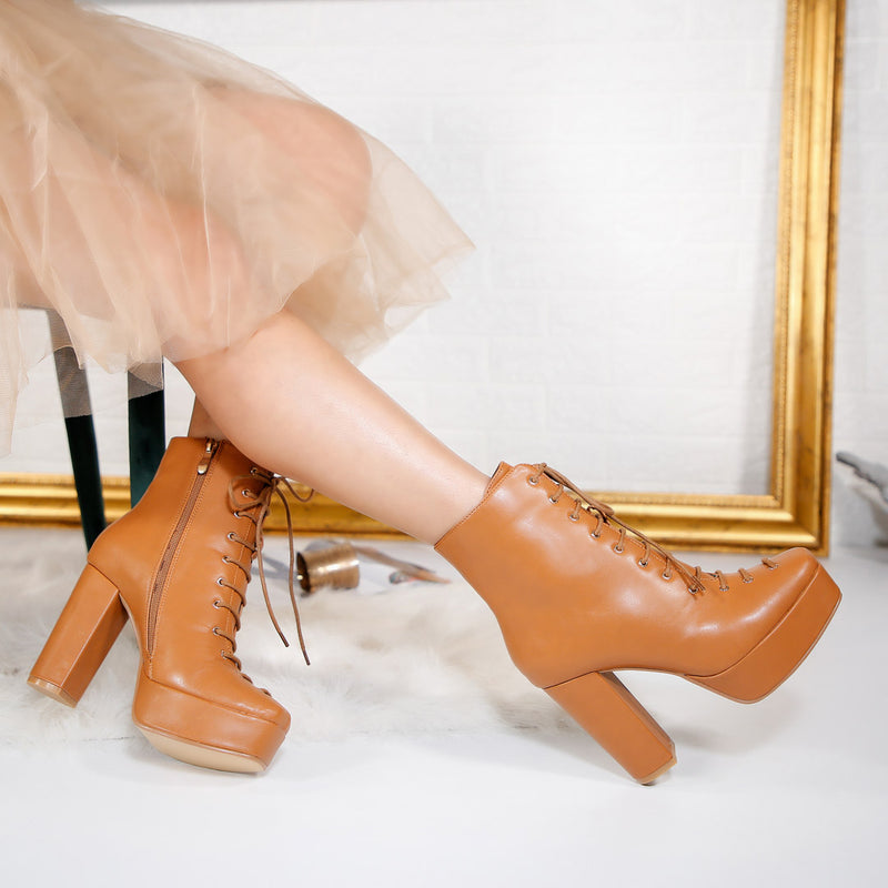 Botine dama Marcy - Khaki