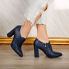 Pantofi dama cu toc Elvira - Navy